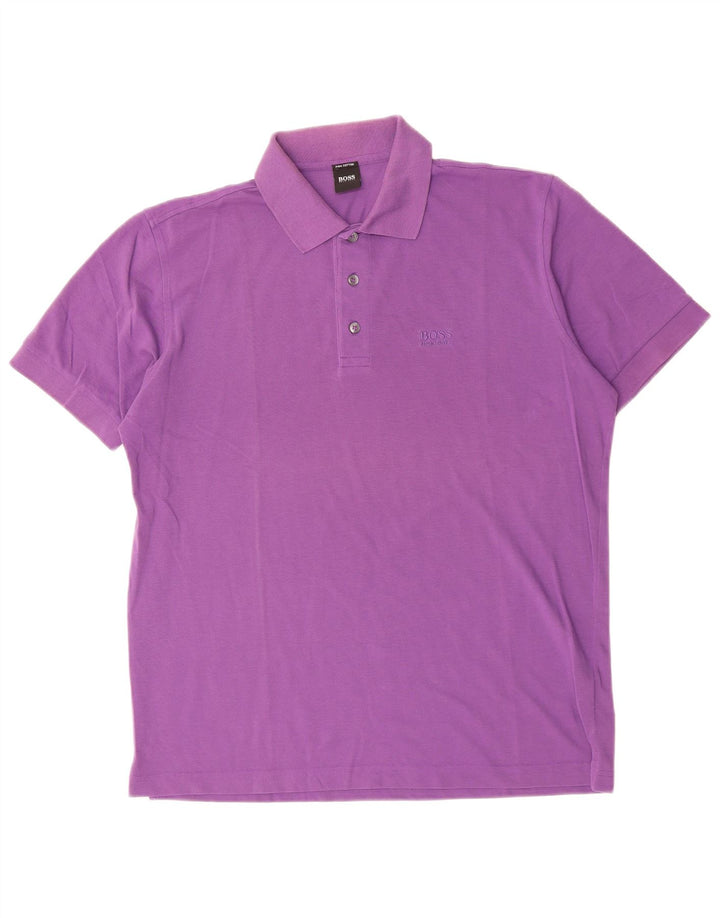 HUGO BOSS Muška polo majica Srednje ljubičasta pamuk