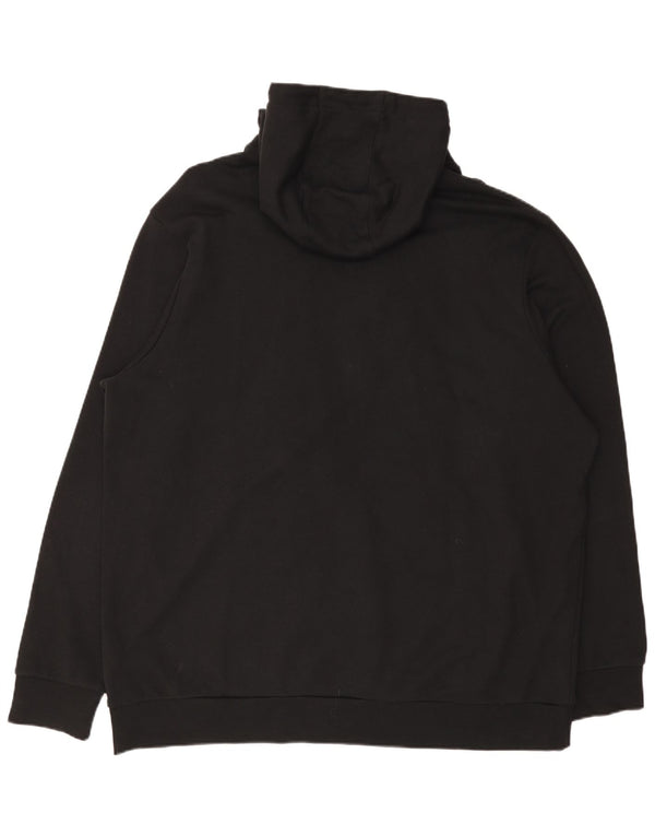 Hugo Boss muška majica s kapuljačom s grafičkim motivima 4XL crni pamuk