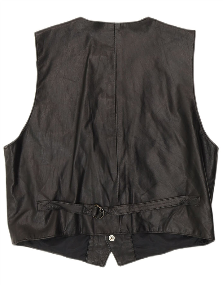 Rifle ženski kožni prsluk UK 16 veliki crni biciklist