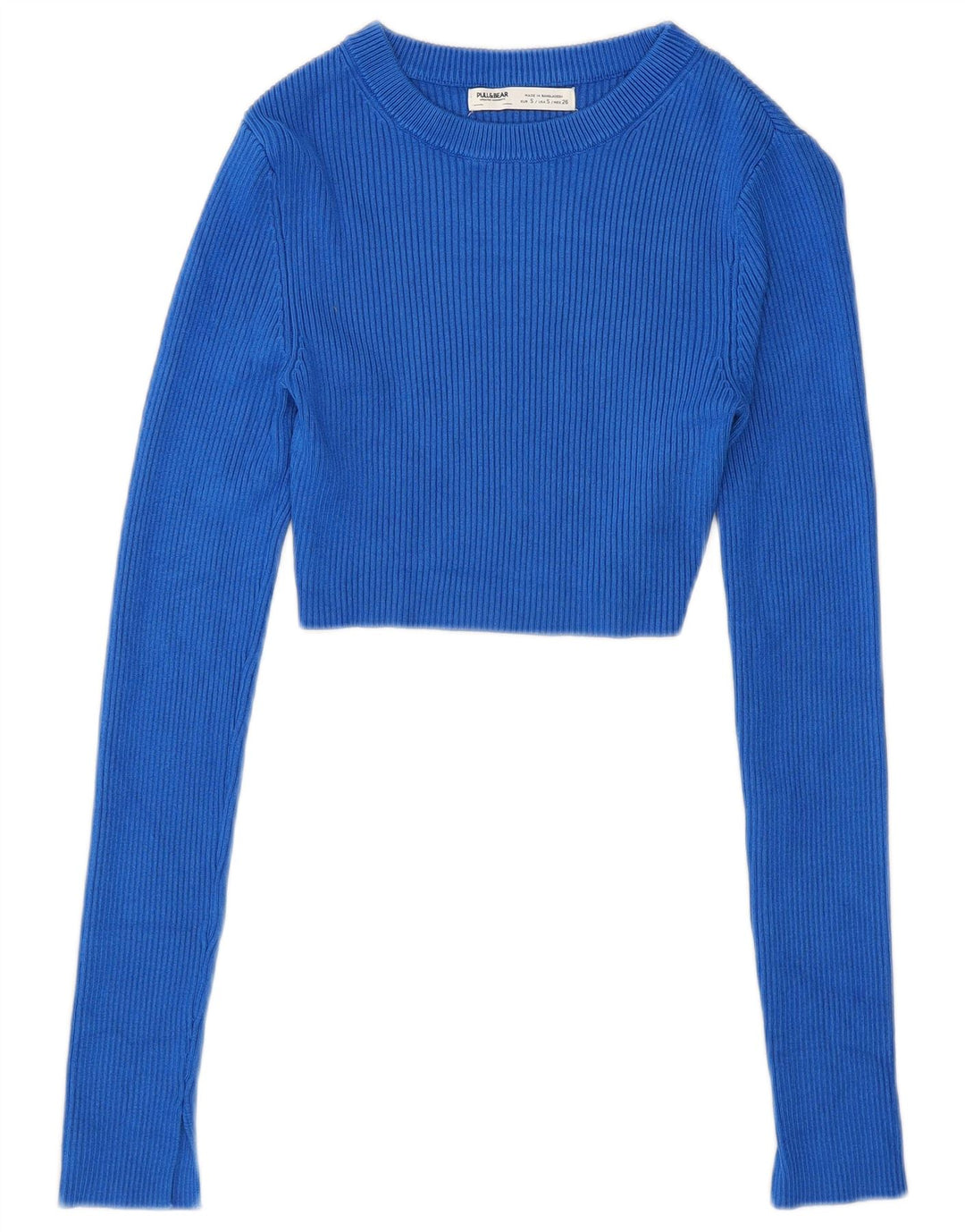 Pull & Bear ženski pulover s kratkim izrezom UK 8 Small Blue