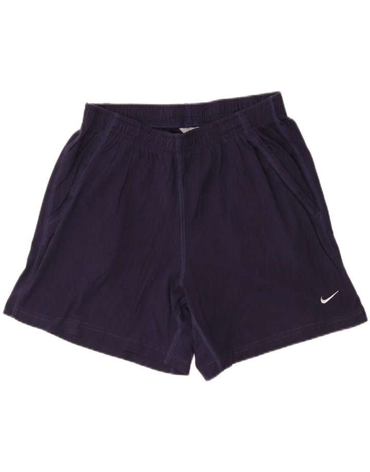 NIKE Mens Sport Shorts 2XL  Navy Blue Cotton