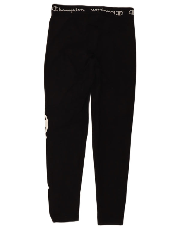 CHAMPION Ženske grafičke tajice UK 4 XS crni pamuk