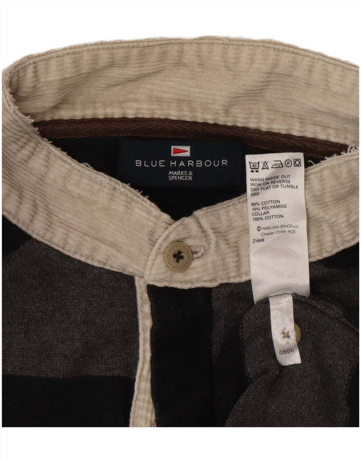 Marks & Spencer muški pulover s polo ovratnikom plave boje, sivi