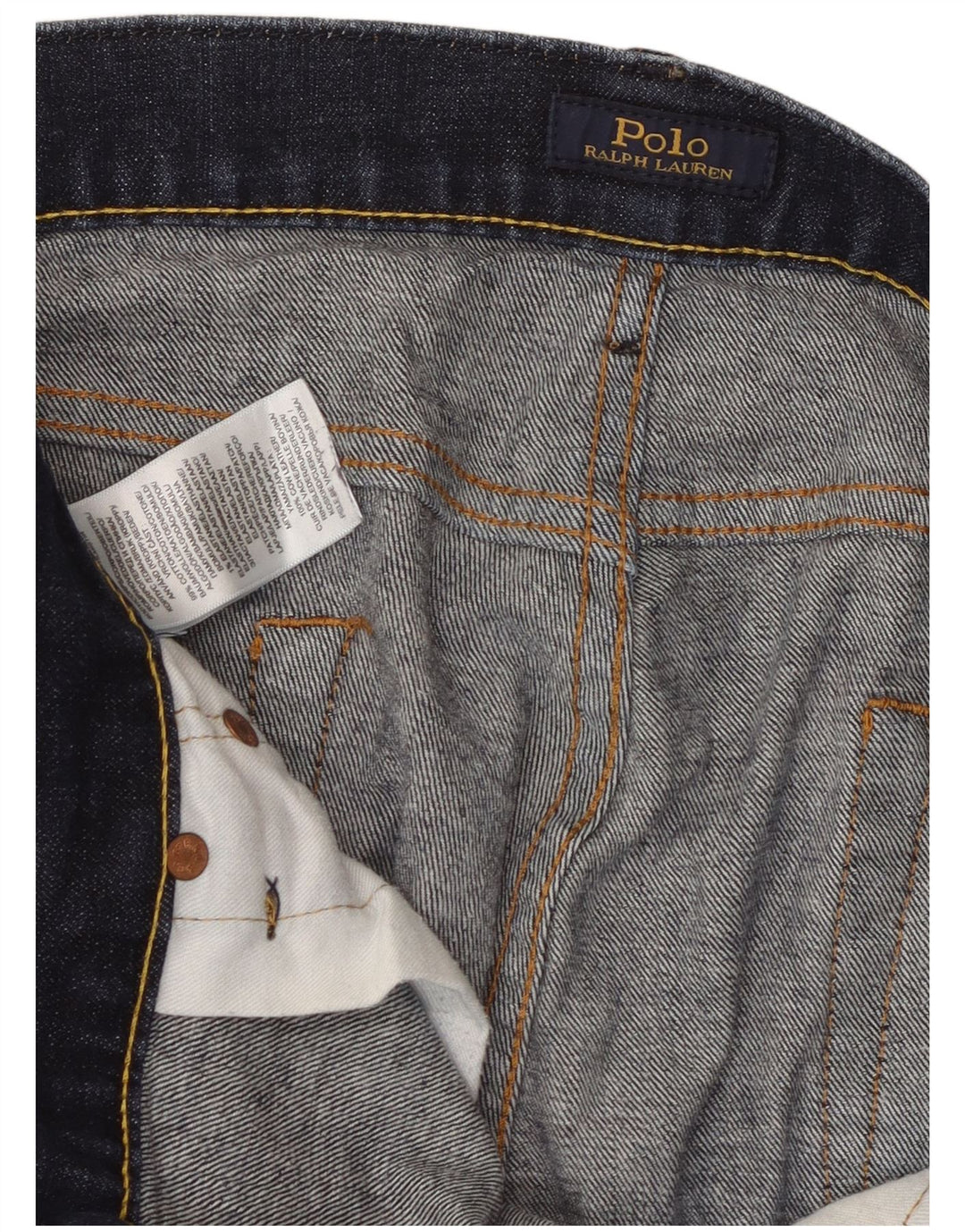 Muške uske traperice Polo Ralph Lauren W36 L32 tamnoplavi pamuk