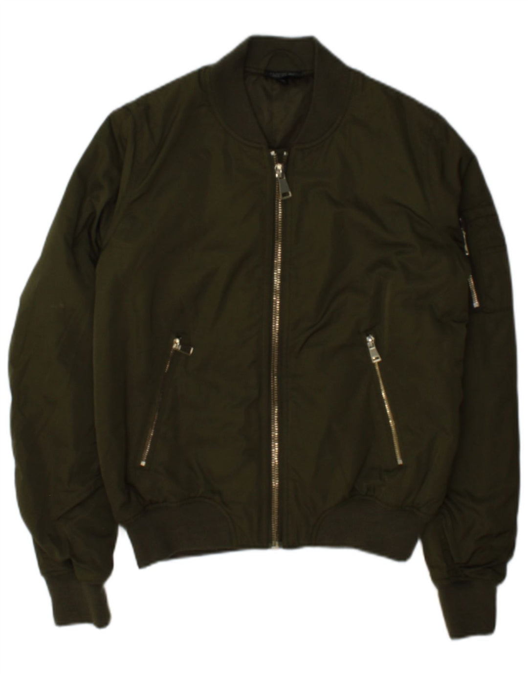 Topshop ženska bomber jakna UK 8 mali kaki poliester