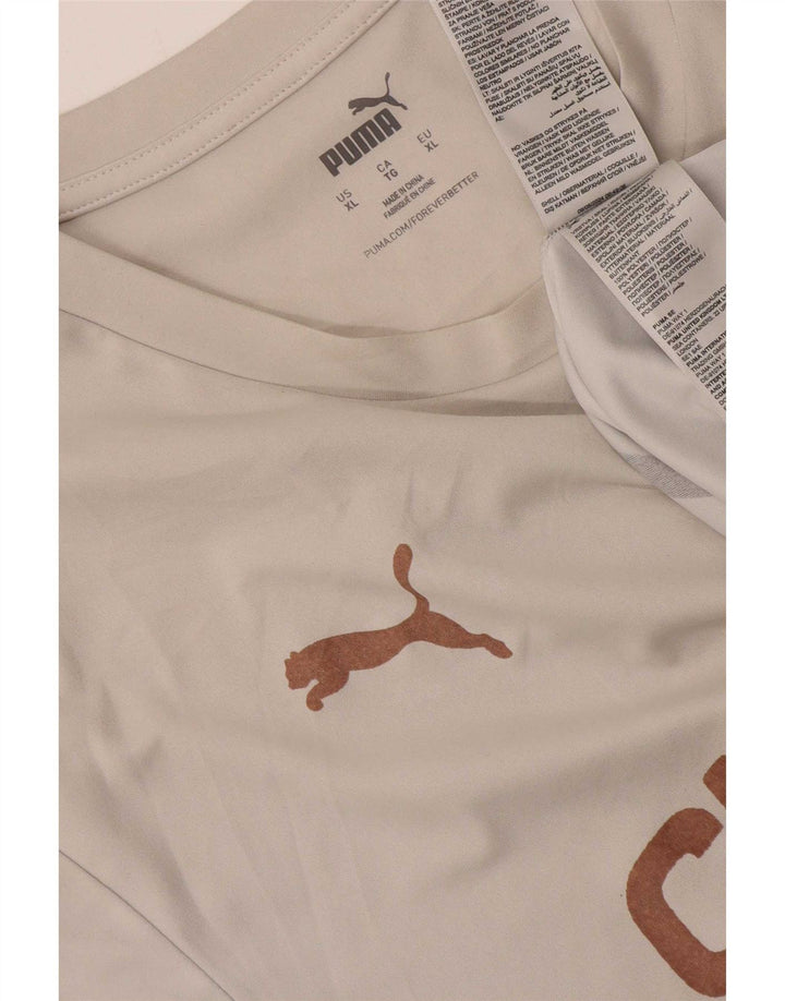 Puma muška majica s grafičkim motivima XL bijeli poliester