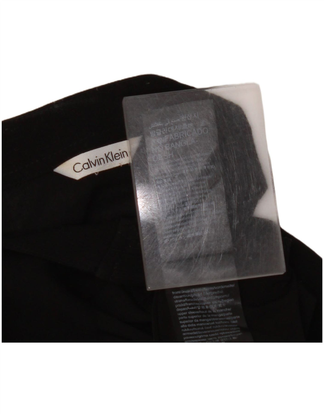 CALVIN KLEIN Ženska košulja bluza UK 12 Srednji crni poliester