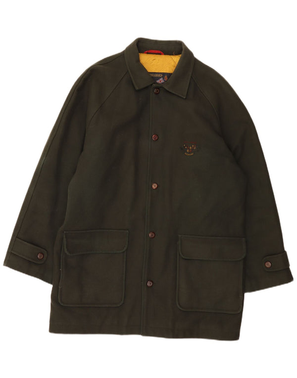 Paul & Shark muški gornji kaput UK 42 XL kaki vuna