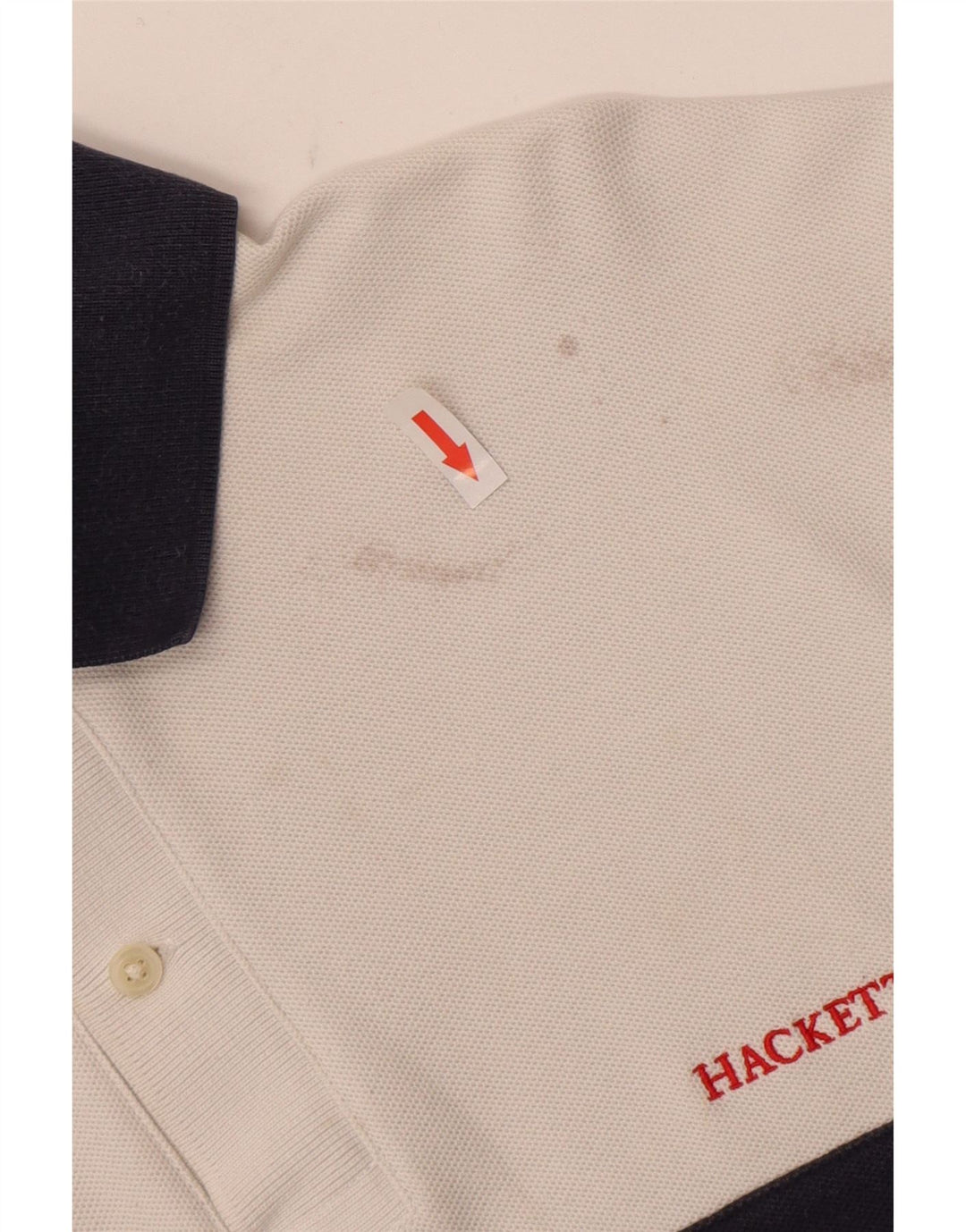 Hackett muška polo majica za ragbi srednje bijele boje, pamuk