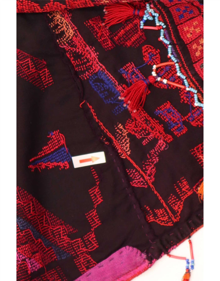 Vintage ženski prsluk UK 14 srednje raznobojni geometrijski Aztec