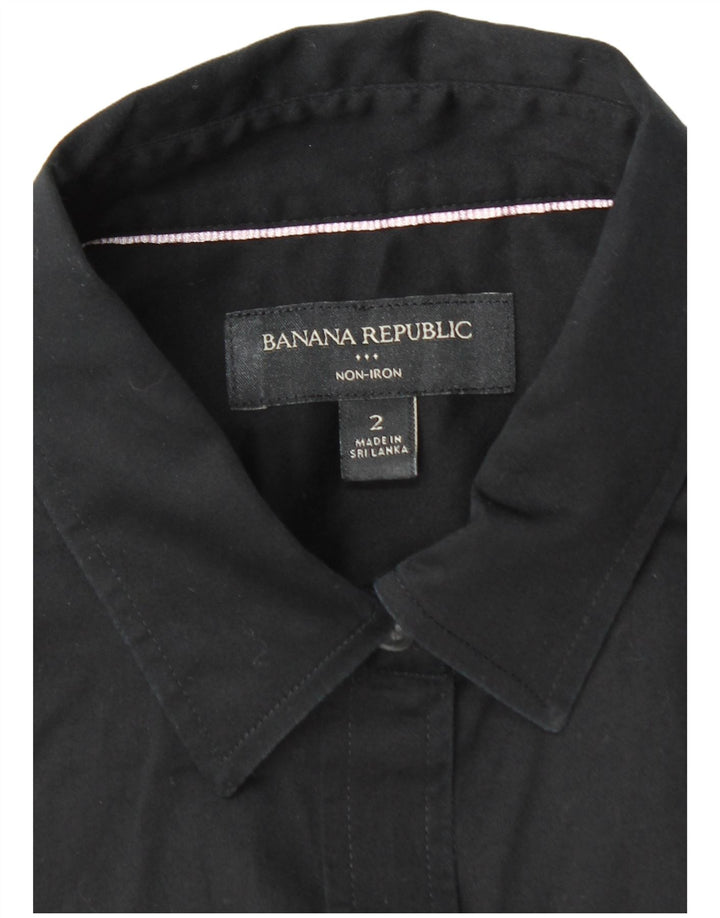 BANANA REPUBLIC Womens Shirt US 2 XS Black