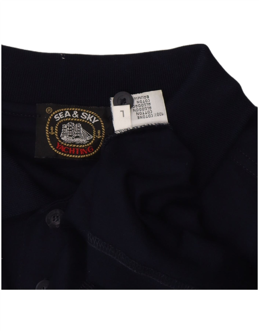 SEA & SKY muška polo majica velika tamnoplava pamuk