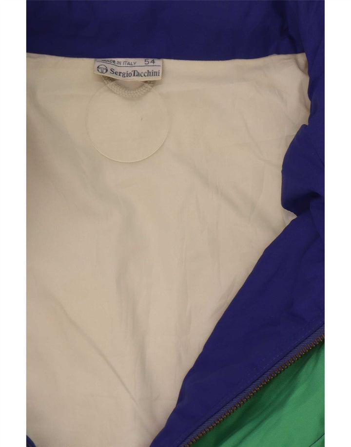 Sergio Tacchini muška skijaška jakna s kapuljačom IT 54 2XL plava poliamidna boja