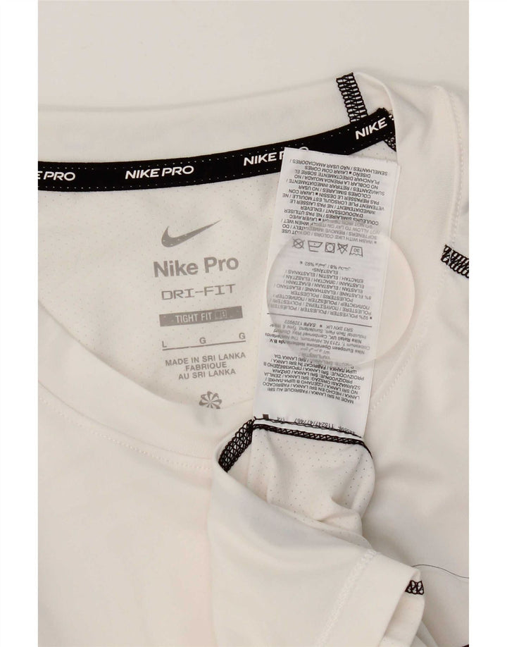 Nike Dri Fit majica kratkih rukava velika, bijela poliesterska