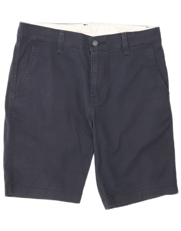 Levi's standardne kratke chino hlače W31 srednje tamnoplavi pamuk