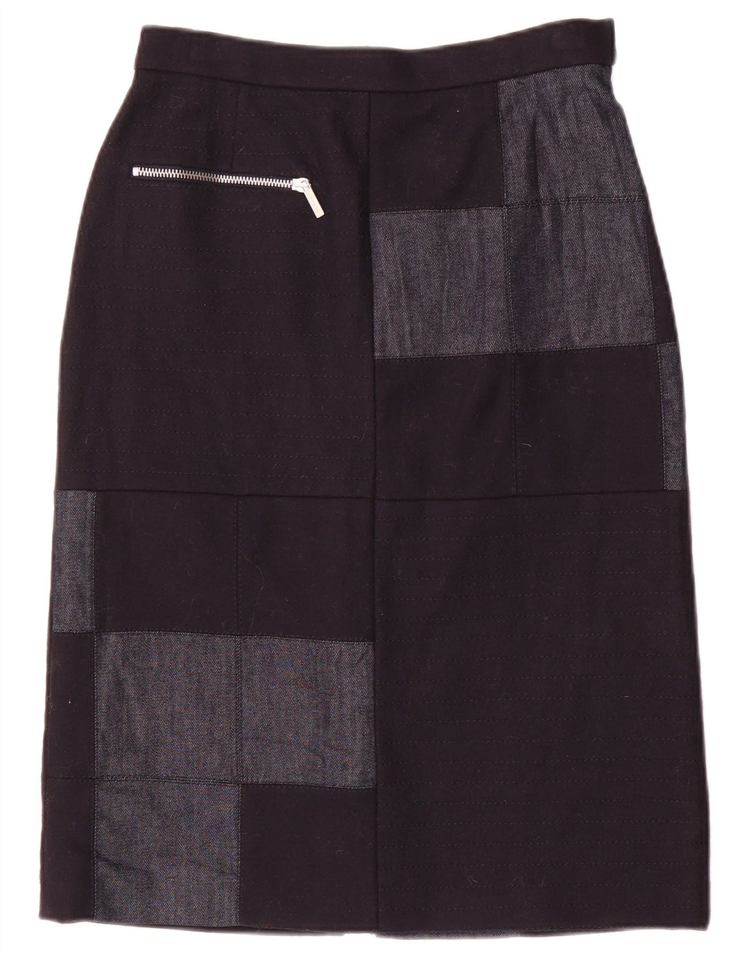 Iceberg ženska midi suknja IT 40 mala W26 tamnoplavi patchwork najlon
