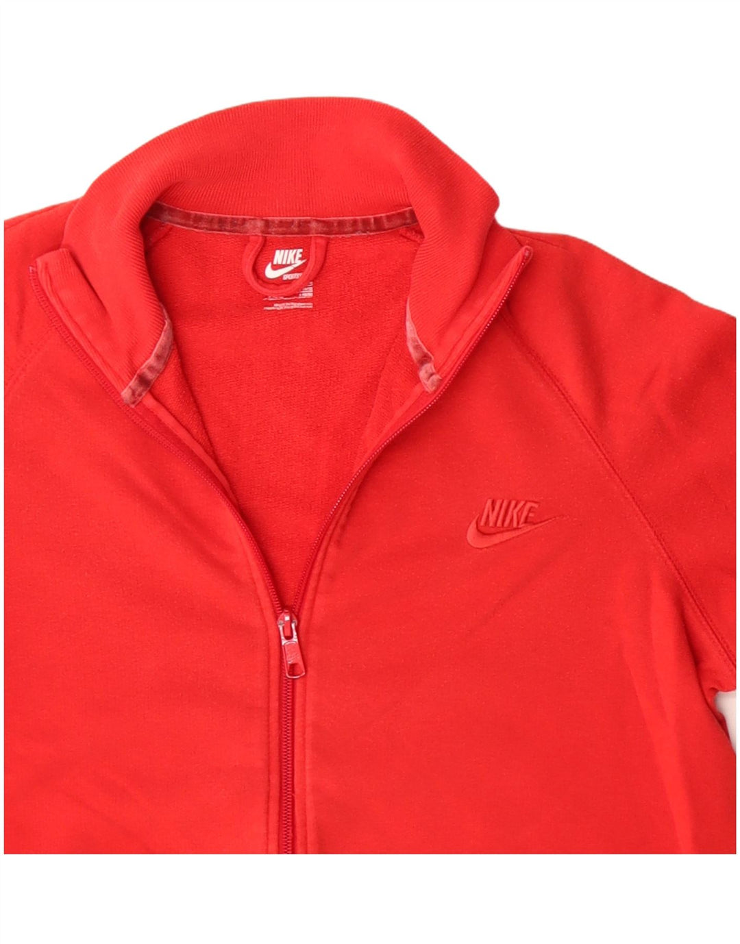 NIKE ženska gornja jakna trenirke UK 16 velika crvena pamuk
