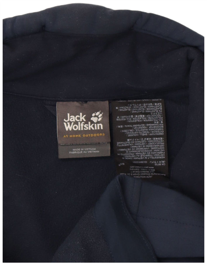 Jack Wolfskin muška vjetrovka jakna UK 40 veliki tamnoplavi poliester
