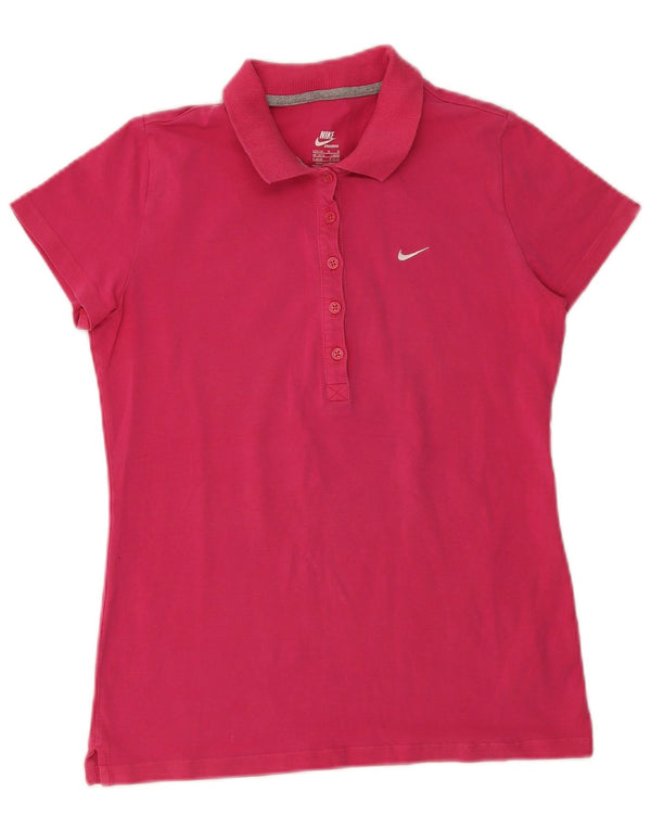Nike ženska polo majica UK 16/18 veliki ružičasti pamuk