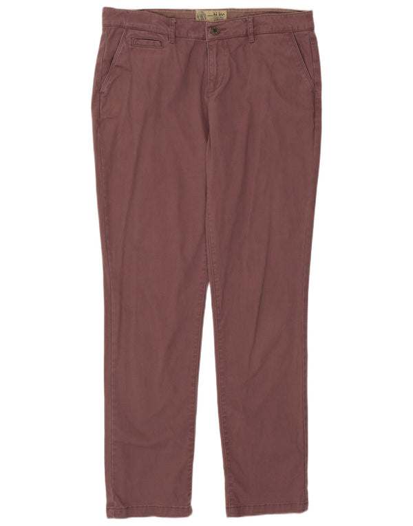 Fat Face ženske uske chino hlače UK 14 Large W34 L31 Ljubičasti pamuk