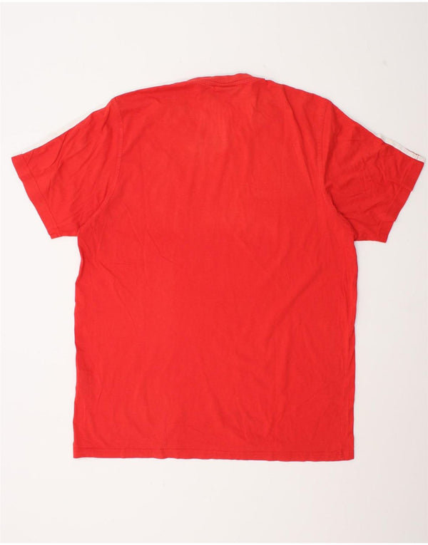 Adidas muška grafička majica kratkih rukava UK 46/48 XL crveni pamuk