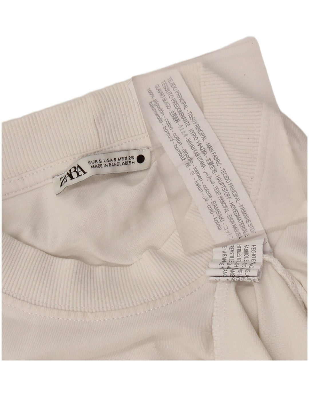 Zara muška majica kratkih rukava, mala pamučna boja