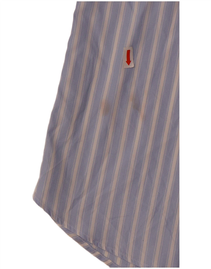 Carrel muška košulja kratkih rukava veličina 40 15 1/2 pamuk srednje plave pruge