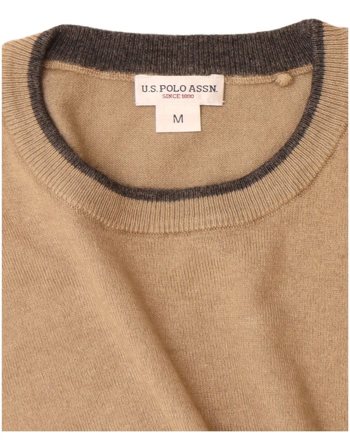 U.S. Polo Assn. Muški džemper s okruglim izrezom srednje bež boje