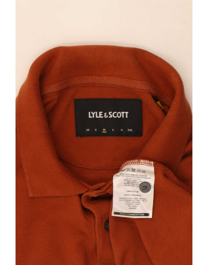 Lyle & Scott muška polo majica srednje narančaste pamučne boje