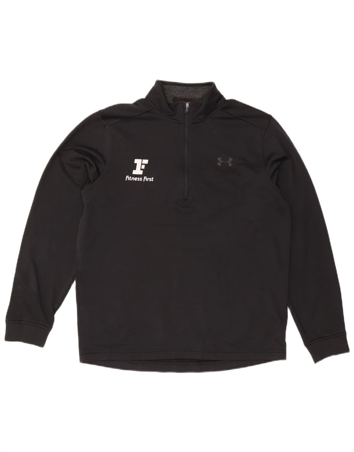 Under Armour muška majica Cold Gear Graphic zip izrez srednje crna