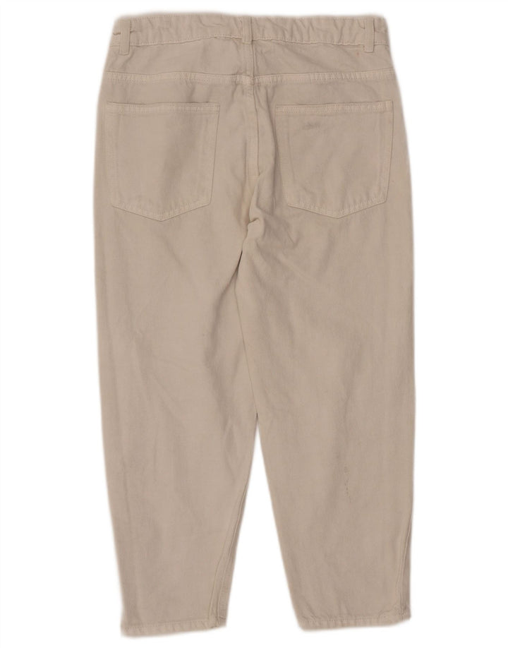 ZARA Girls Distressed sužene traperice visokog struka 13-14 godina W28 L22 Bijele