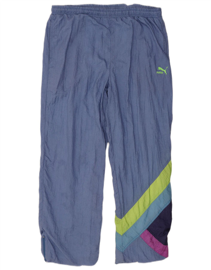 Puma muške hlače za trenirku Large Blue Colourblock Polyamide