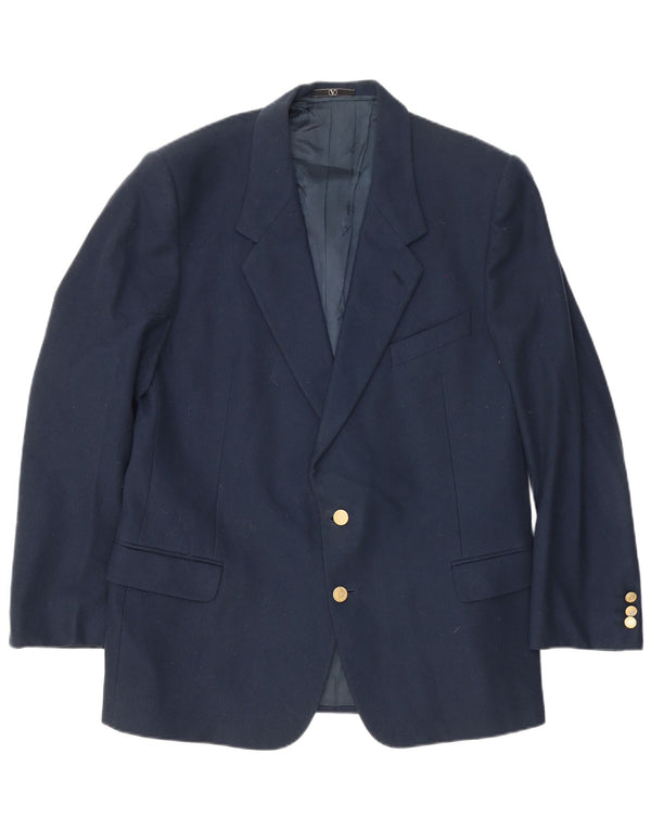 Valentino Mens 2 Button Blazer Jacket UK 40 Large Navy Blue