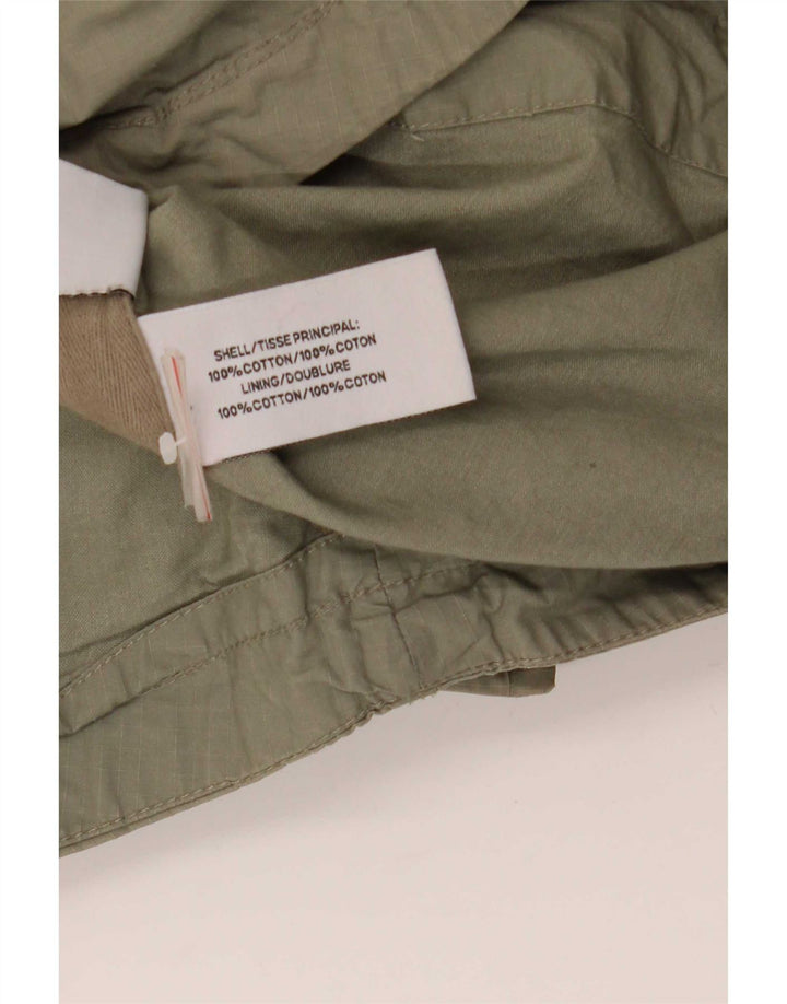 Superdry ženska jakna parka s kapuljačom UK 12 Srednji kaki pamuk
