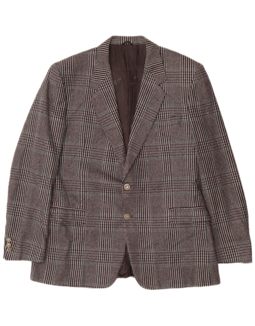 Pierre Cardin muška jakna sa 2 gumba IT 54 2XL siva karirana vunena klasična