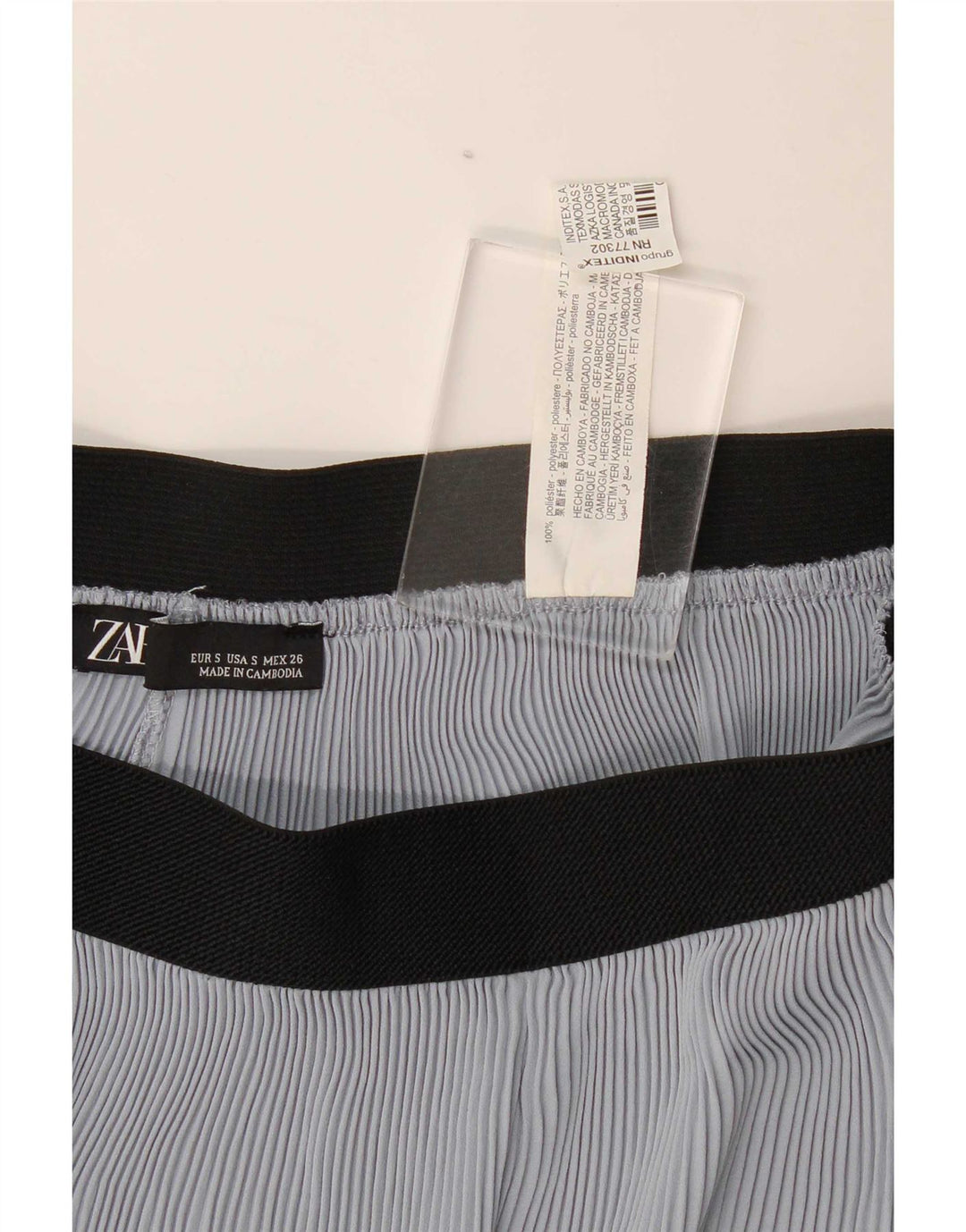 Zara ženske kapri hlače Cullotes male W26 L22 plavi poliester