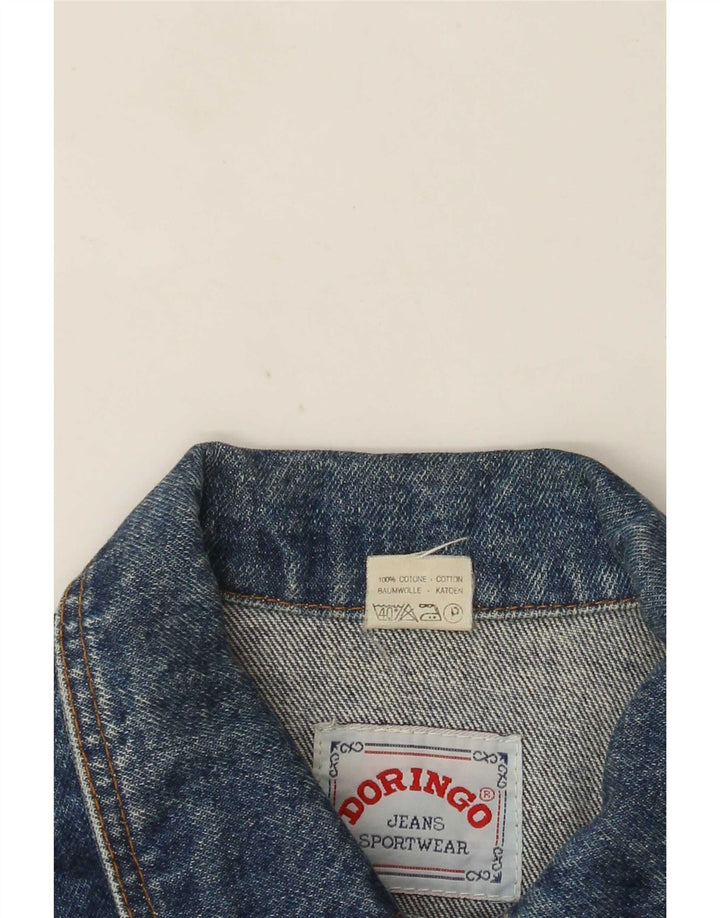 Doringo ženska jakna od kratkog trapera UK 10 Small Blue Cotton