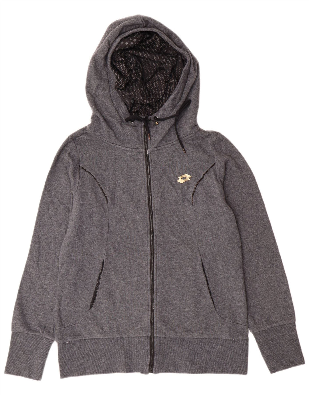 LOTTO ženski pulover s kapuljačom s patentnim zatvaračem UK 16 Large Grey