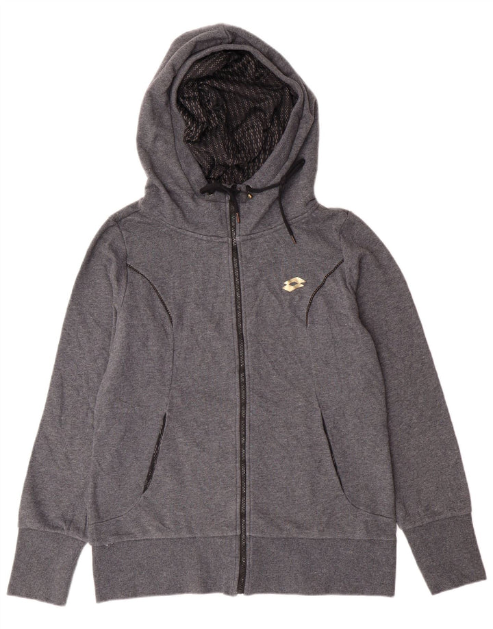 LOTTO ženski pulover s kapuljačom s patentnim zatvaračem UK 16 Large Grey