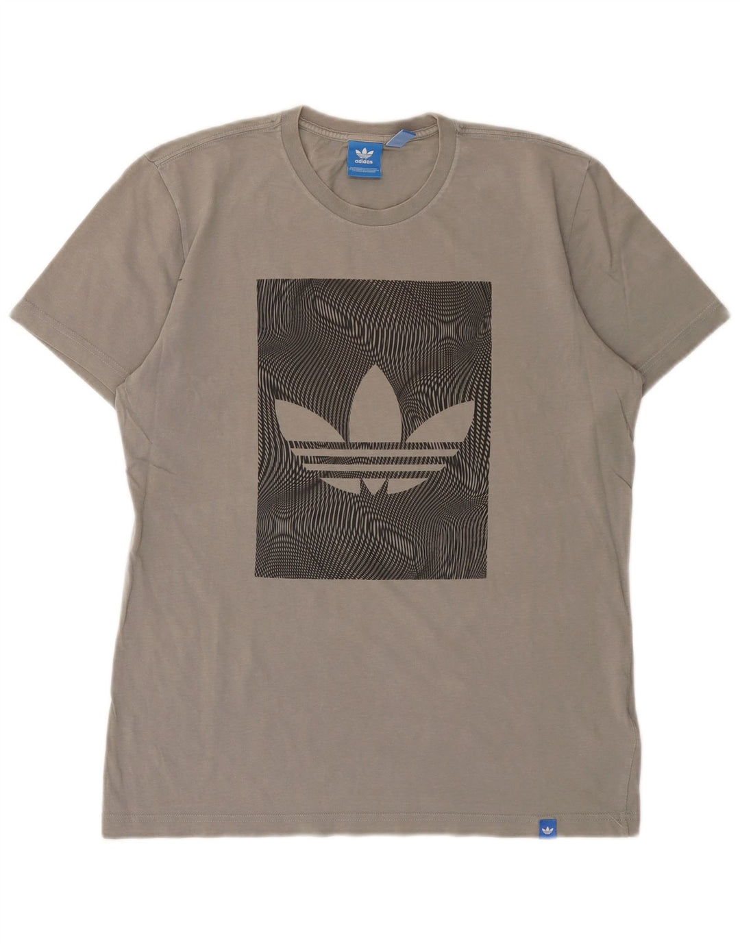 ADIDAS muška grafička majica kratkih rukava srednje sivi pamuk