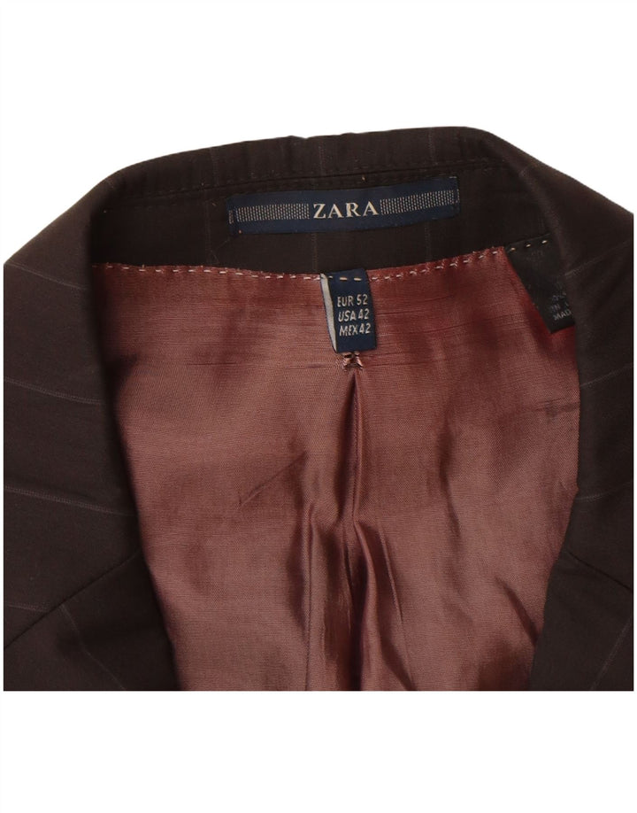 Zara muška jakna s 2 gumba EU 52 velike vunene crne pruge