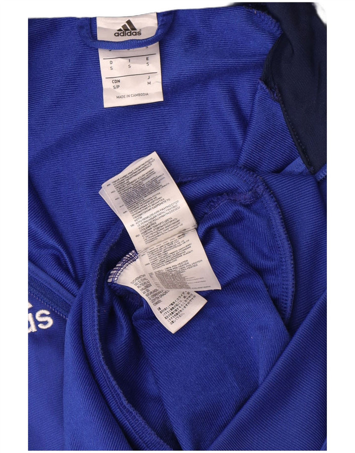 Adidas muška trenirka s grafičkim motivima, mala plava poliesterska jakna