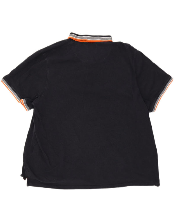 Jack & Jones muška polo majica 4XL tamnoplavi pamuk na pruge