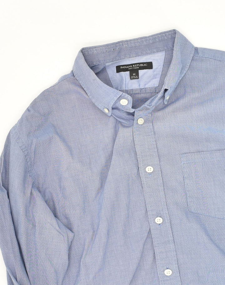BANANA REPUBLIC Mens Shirt Medium Blue Cotton | Vintage Banana Republic | Thrift | Second-Hand Banana Republic | Used Clothing | Messina Hembry 