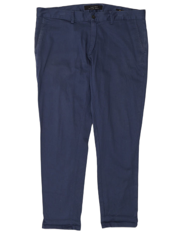 Zara muške uske chino hlače EU 46 XL W36 L28 tamnoplave