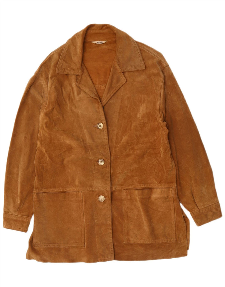 VINTAGE Ženska antilop jakna UK 14 Velika smeđa