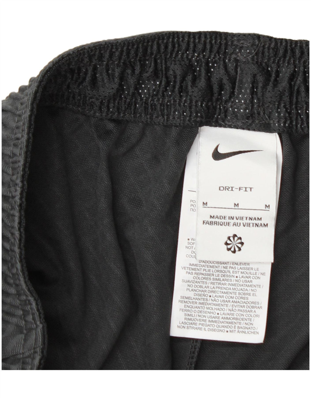 Nike muške Dri Fit sportske kratke hlače Srednje crni geometrijski poliester
