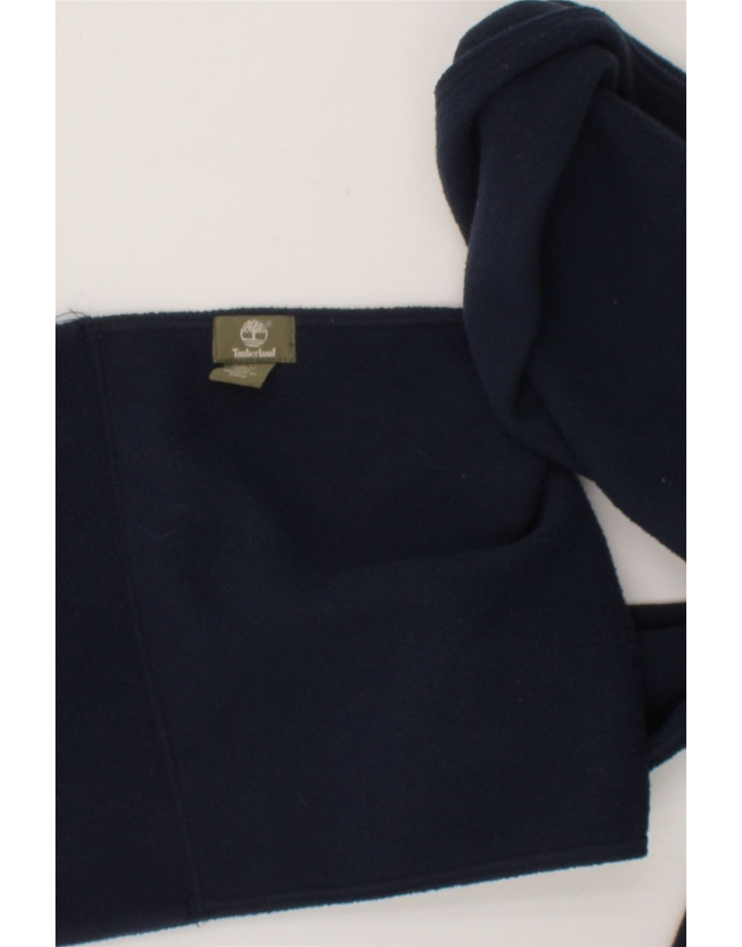 TIMBERLAND Mens Fleece Rectangle Scarf One Size Navy Blue Vintage Timberland and Second-Hand Timberland from Messina Hembry 
