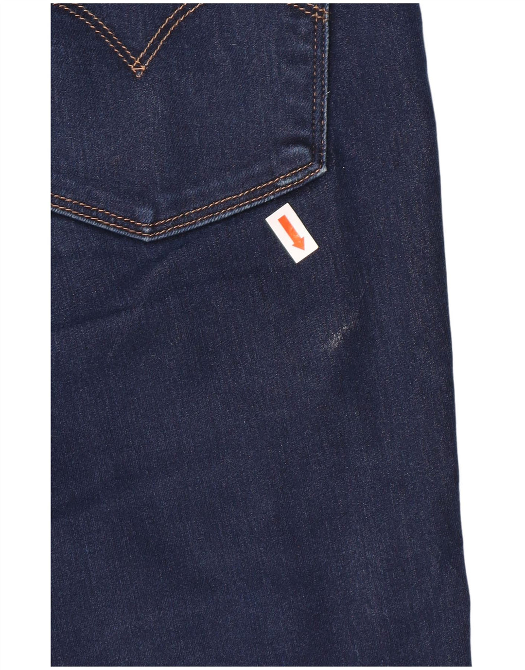 LEVI'S Ženske uske traperice W29 L30 tamnoplavi pamuk