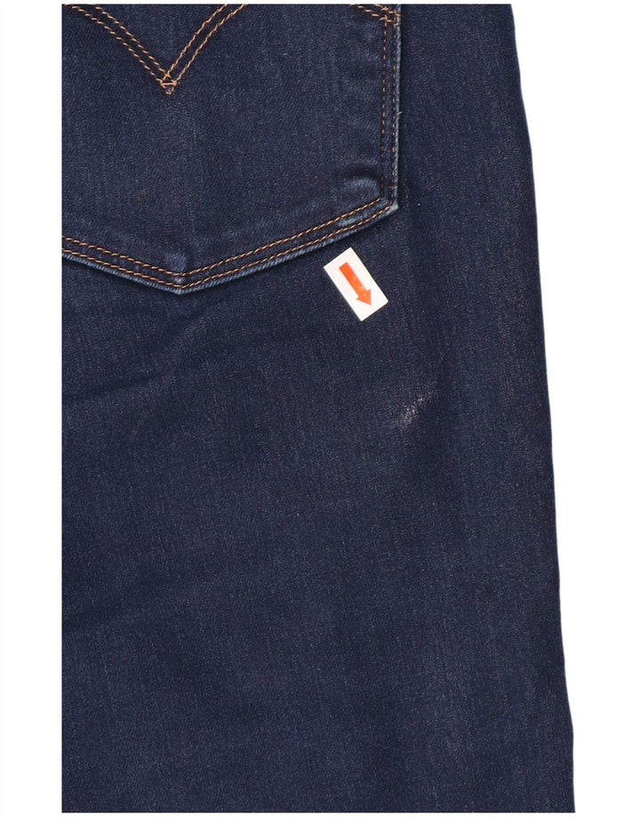 LEVI'S Ženske uske traperice W29 L30 tamnoplavi pamuk